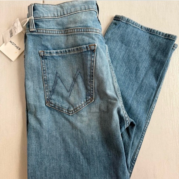 Mother Jeans - The Tomcat Crop Straight Leg Jean In World At My Feet - Size 29 - Picture 8 of 8